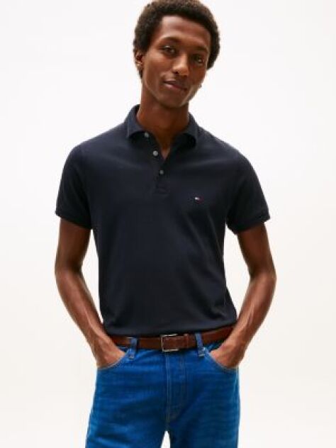 Blue 1985 Collection Slim Fit Pique Polo  Men