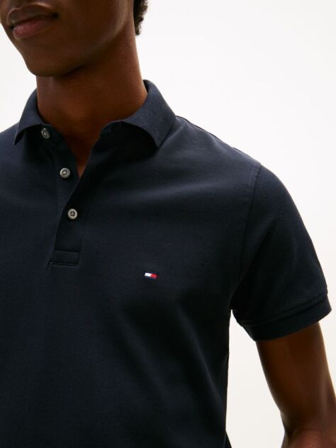Blue 1985 Collection Slim Fit Pique Polo  Men