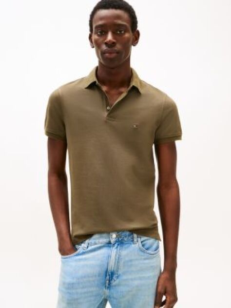 Green 1985 Collection Slim Fit Pique Polo  Men