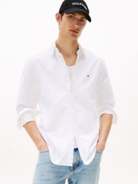 White Heritage Regular Fit Oxford Shirt  Men