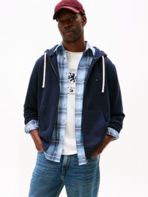 Blue Fleece Zip-Thru Hoody  Men