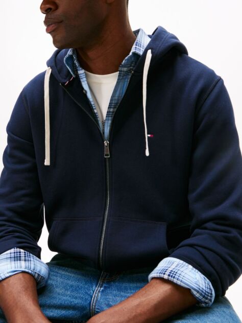 Blue Fleece Zip-Thru Hoody  Men