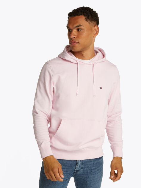 Pink Flag Embroidery Terry Hoody  Men