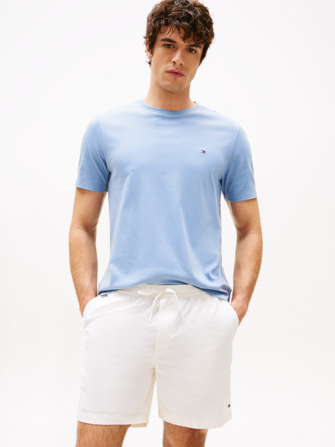 Blue Interlock Knit T-Shirt  Men