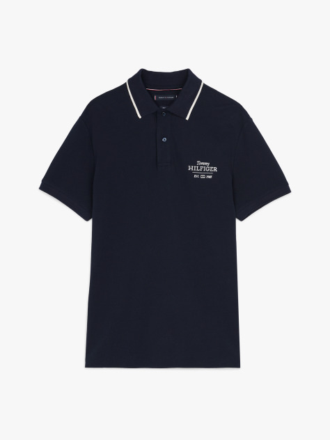 Blue Logo Embroidery Polo  Men