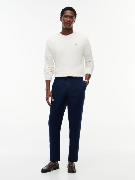 Blue Performance Harlem Tapered Twill Trousers  Men