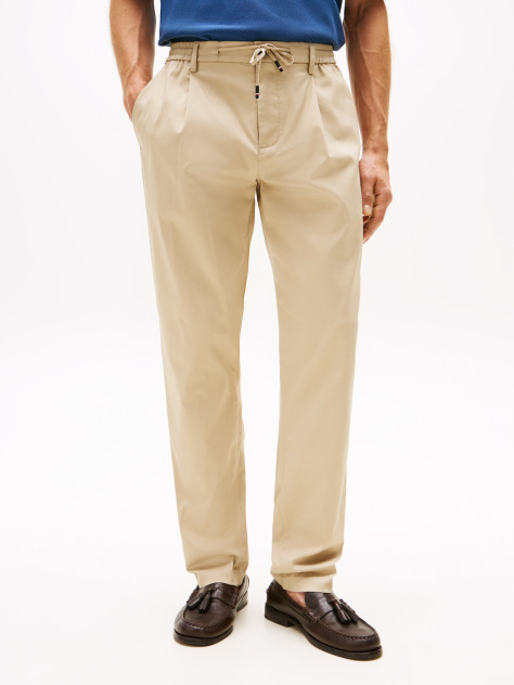 Khaki Performance Harlem Tapered Twill Trousers  Men