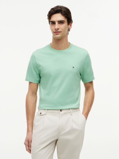 Green Flag Embroidery T-Shirt  Men