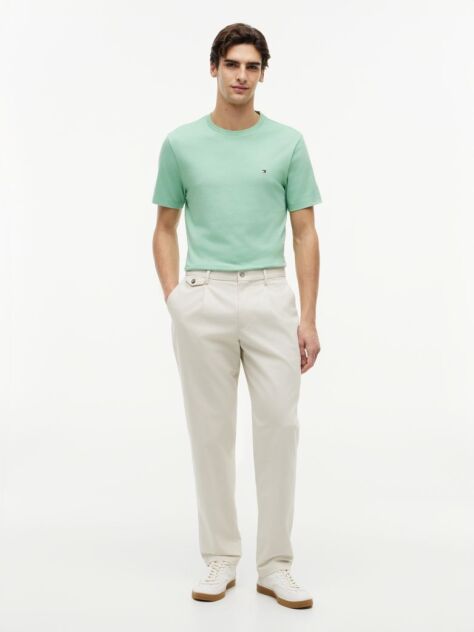 Green Flag Embroidery T-Shirt  Men