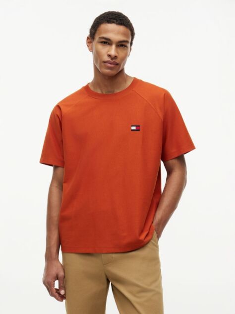 Orange Flag Raglan Sleeve Relaxed Jersey T-Shirt  Men