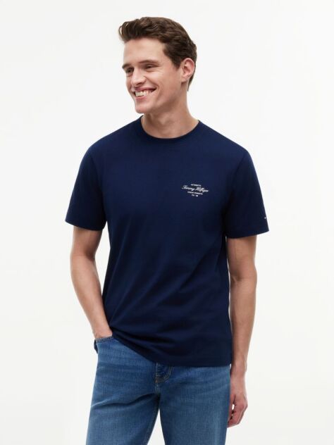 Blue Back Logo Jersey T-Shirt  Men