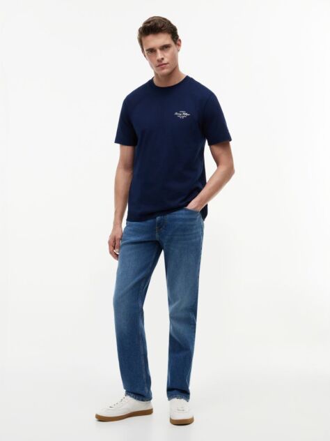 Blue Back Logo Jersey T-Shirt  Men