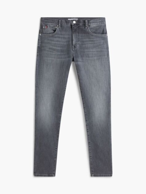 Grey Bleecker Faded Slim Jeans  Men