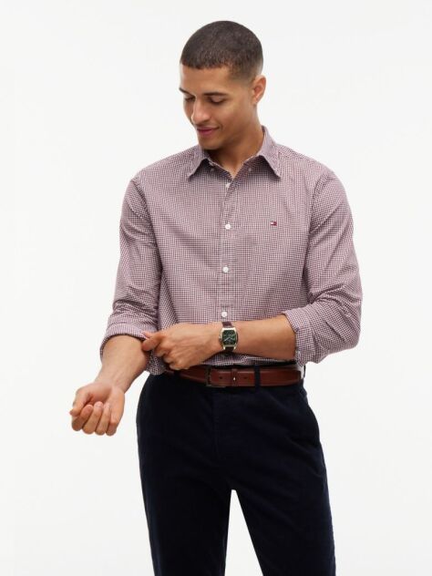 Multi Regular Fit Flex Gingham Shirt  Men