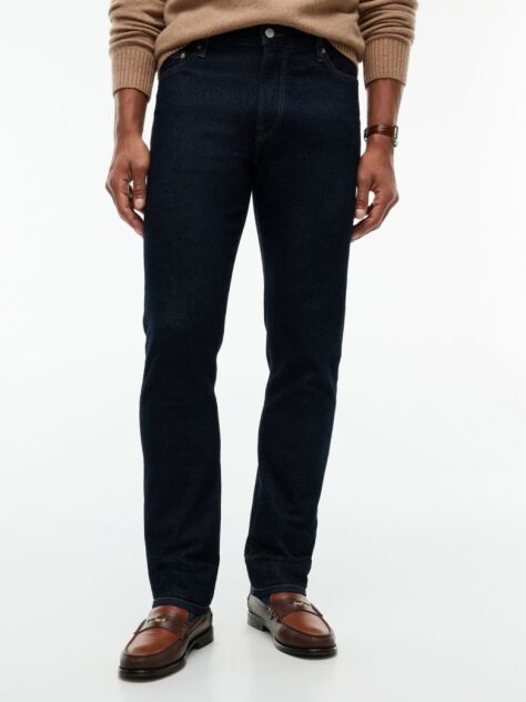 Blue Denton Slim Straight Jeans  Men