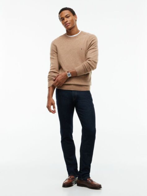 Blue Denton Slim Straight Jeans  Men