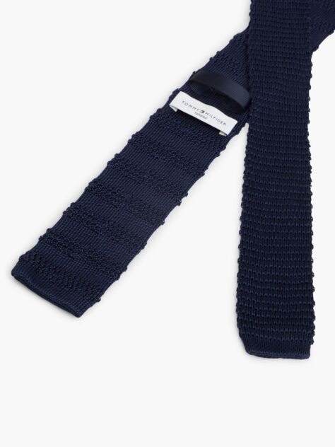 Blue New York Label Pure Silk Knit Tie  Men