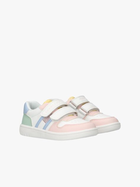 Multi Colour-Blocked Velcro Sneakers  Girls