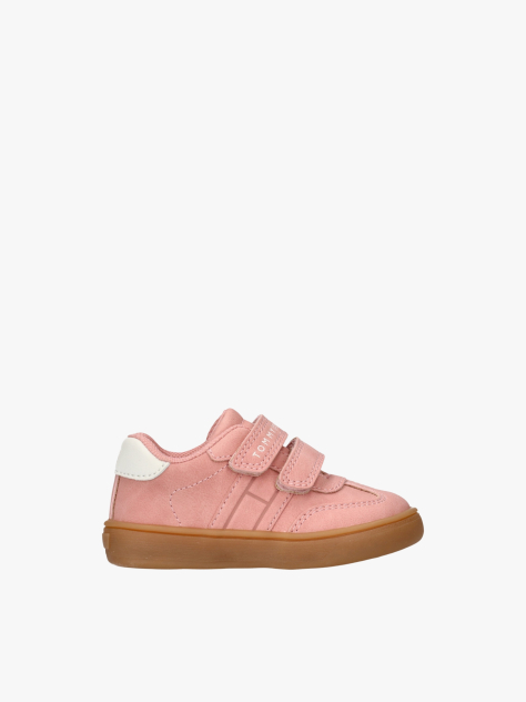 Pink Flag Low Cut Velcro Sneakers  Girls
