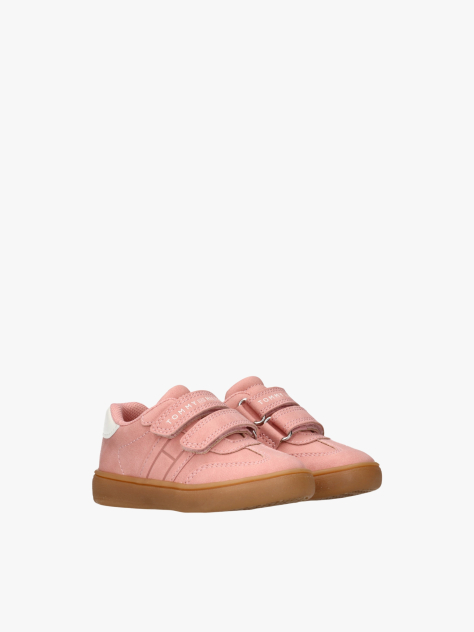 Pink Flag Low Cut Velcro Sneakers  Girls