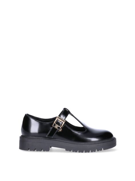Black Block Heel Low Cut Shoes  Girls