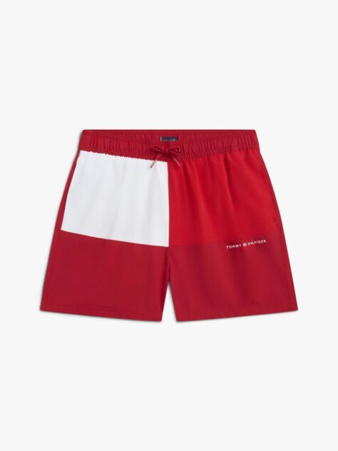 Multi Classic Colour-Blocked Mid Length Swim Shorts  Boys
