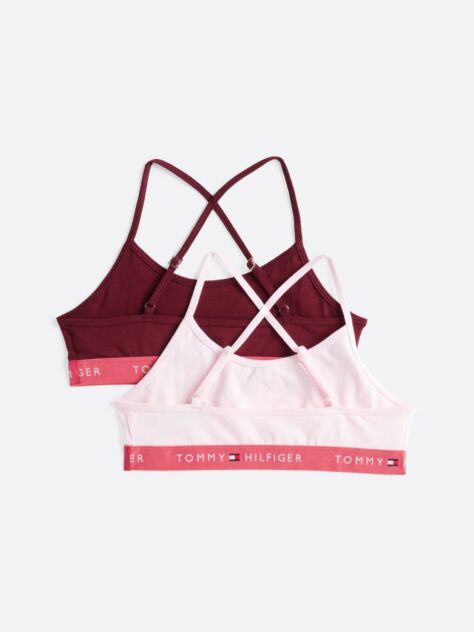 Multi 2-Pack Crossover Strap Unpadded Bralettes  Girls