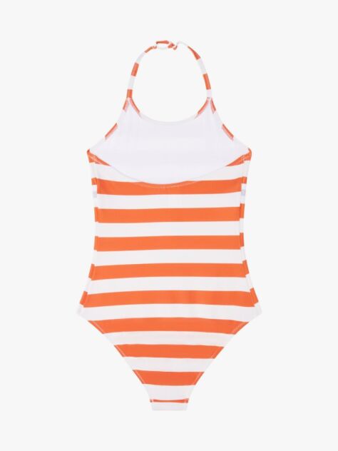 Multi Original Stripe Halterneck Swimsuit  Girls