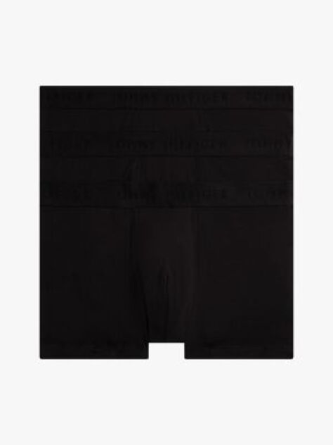 Black 3-Pack Tonal Logo Trunks  Men