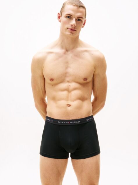 Multi 3-Pack Logo Waistband Trunks  Men