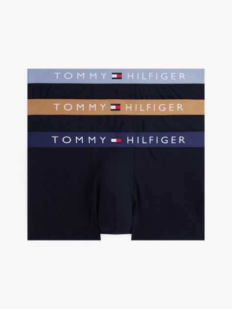 Multi 3-Pack TH Original Logo Waistband Trunks  Men