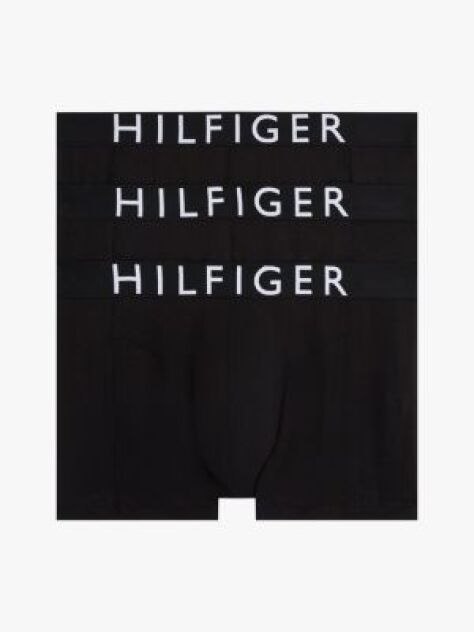 Black 3-Pack Logo Waistband Trunks  Men