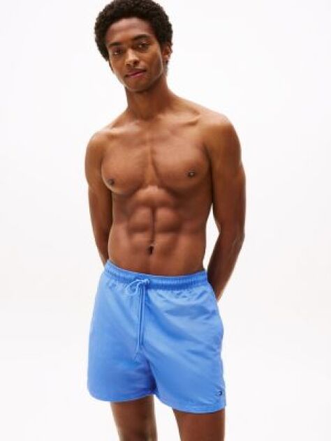 Blue Essential Mid Length Swim Shorts  Men
