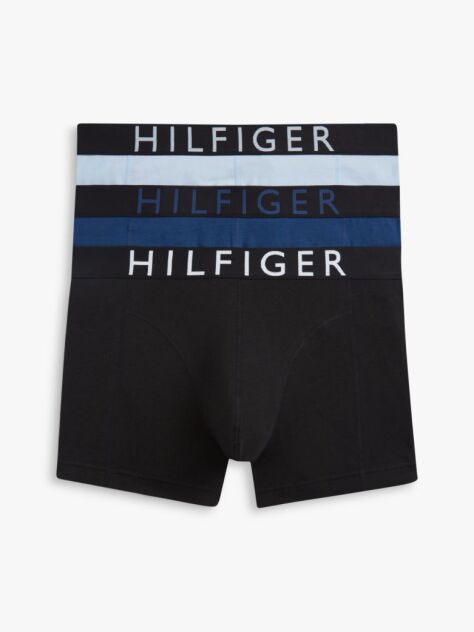 Multi 3-Pack Logo Waistband Trunks  Men