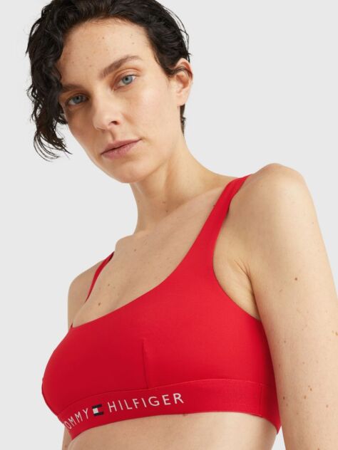 Red Original Logo Underband Bikini Bralette  Women