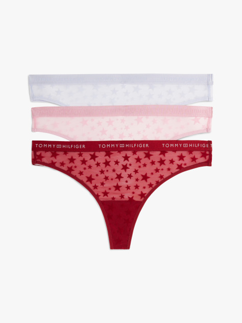 Multi 3-Pack Essential Mesh Thongs Gift Box  Women