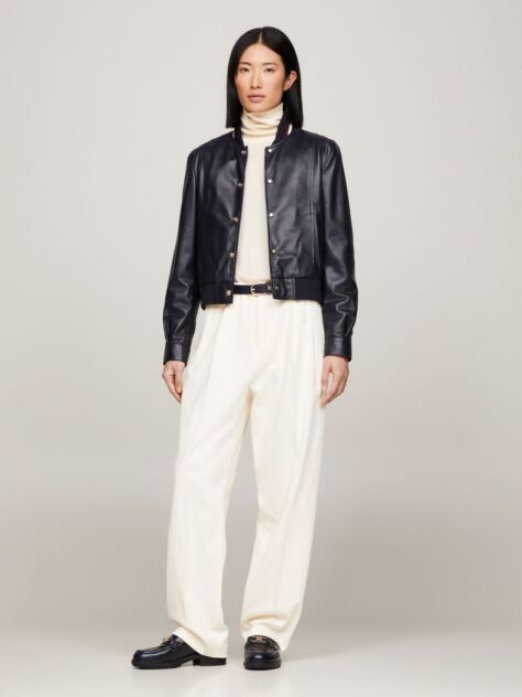 Beige Relaxed Fit Straight Leg Chinos  Women