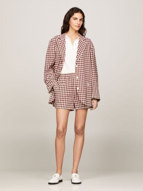 Multi Gingham Pull-On Shorts  Women