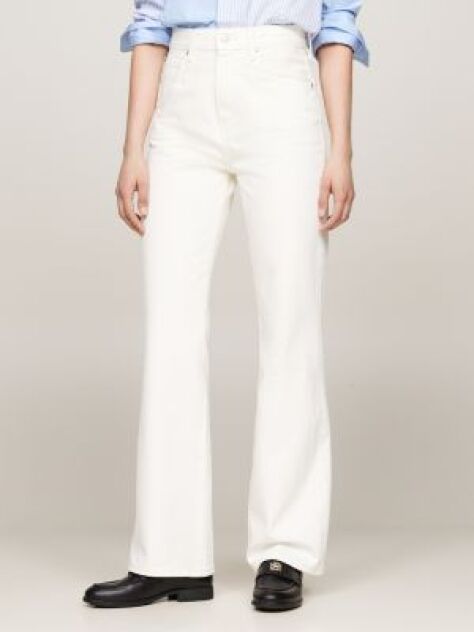 White High Rise Bootcut Jeans  Women