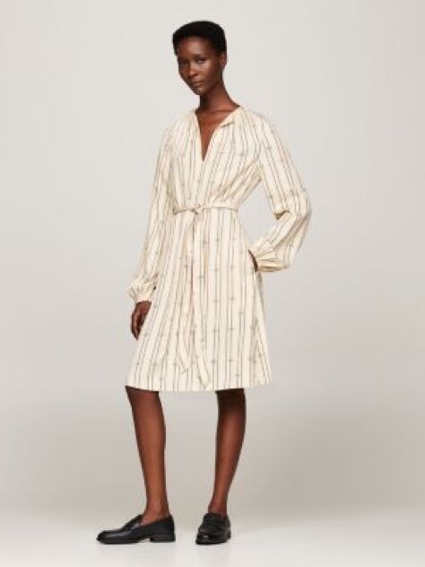 Multi Gathered Fit And Flare Mini Dress  Women