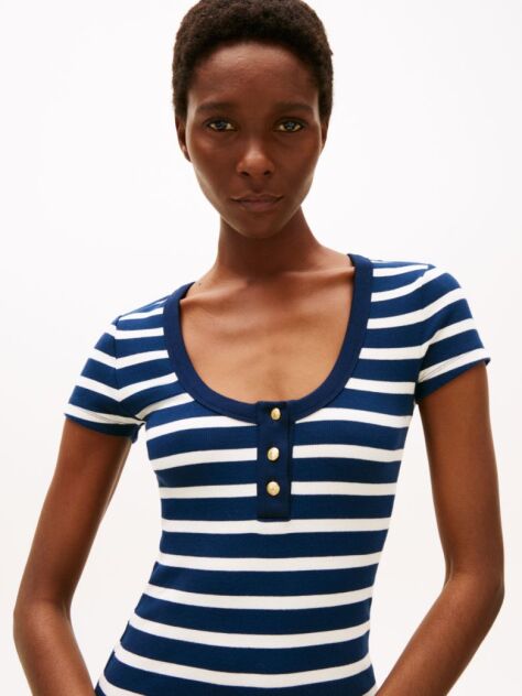 Multi Henley Slim Dress  Women