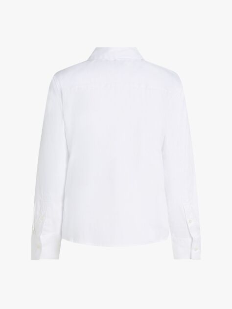 White Regular Fit Poplin Shirt  Women