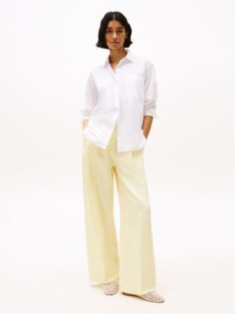 Yellow Relaxed Straight Leg Pants  Women