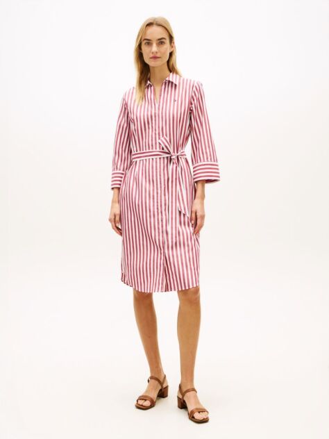 Multi Belted Relaxed Midi Shirt Dress  Women