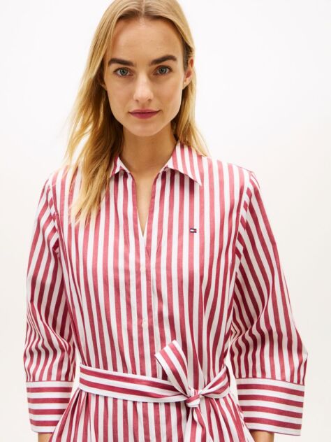 Multi Belted Relaxed Midi Shirt Dress  Women