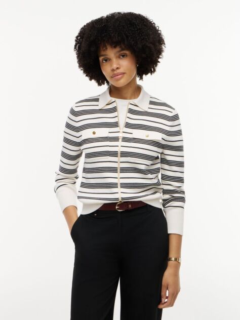 Multi Premium Knit Zip-Thru Jumper  Women