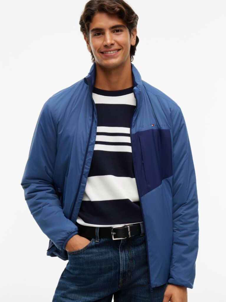 Blue Reversible Leather Belt  Men