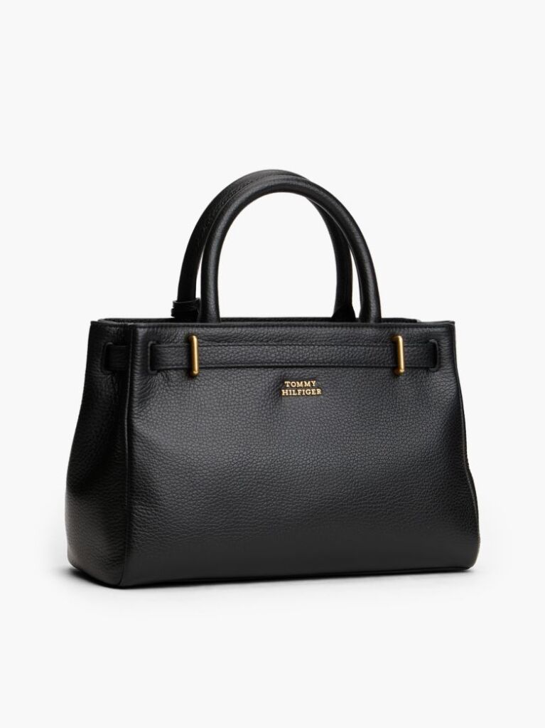 Black The American Icon Leather Crossbody Tote Bag  Women