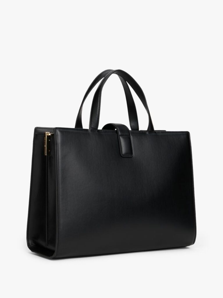 Black Heritage TH Monogram Plaque Satchel  Women
