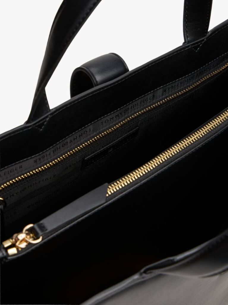Black Heritage TH Monogram Plaque Satchel  Women